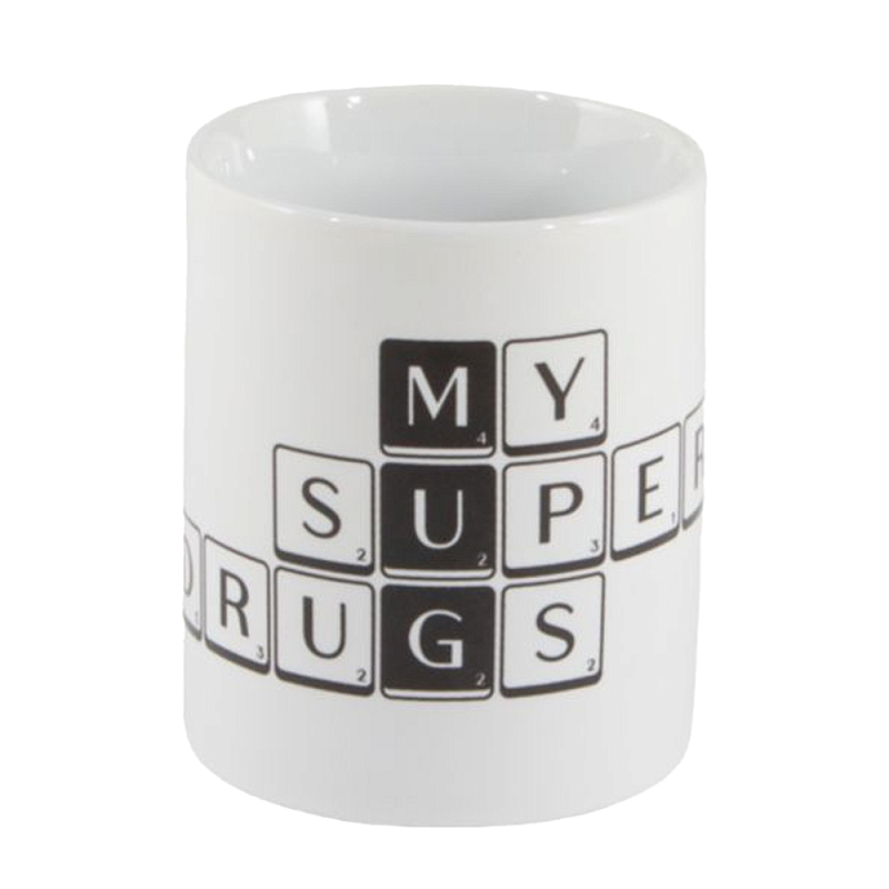 Кружка Seletti Tiles and Tales Mug Белый Черный Кружка Seletti Tiles and Tales Mug Белый Черный в Тюмени | Loft Concept