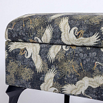 Банкетка с принтом из журавлей Crane варинант исполнения - 3 | Loft Concept в Тюмени