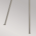 Торшер на трех тонких перекрещенных ножках с белым конусным абажуром из льна Feiss варинант исполнения - 8 | Loft Concept в Тюмени