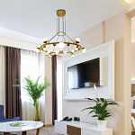 Люстра подвесная светодиодная с плафонами в форме шара Italian Globe Cedar Moss Light варинант исполнения - 1 | Loft Concept в Тюмени