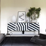 Дизайнерский комод в чёрно-белую полоску Ziqqurat варинант исполнения - 2 | Loft Concept в Тюмени