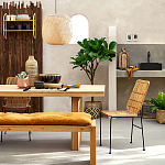 Ваза декоративная из натурального плетеного бамбука Bamboo Decor 42 варинант исполнения - 6 | Loft Concept в Тюмени