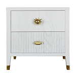 Тумба прикроватная с двумя ящиками Elsa Dreams White варинант исполнения - 5 | Loft Concept в Тюмени