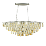 Люстра с подвесками в форме капель на серебристом каркасе Raindrop варинант исполнения - 1 | Loft Concept в Тюмени