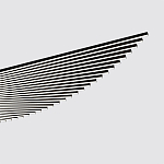 Люстра подвесная в форме веера из чёрного металла Black Solace  варинант исполнения - 1 | Loft Concept в Тюмени