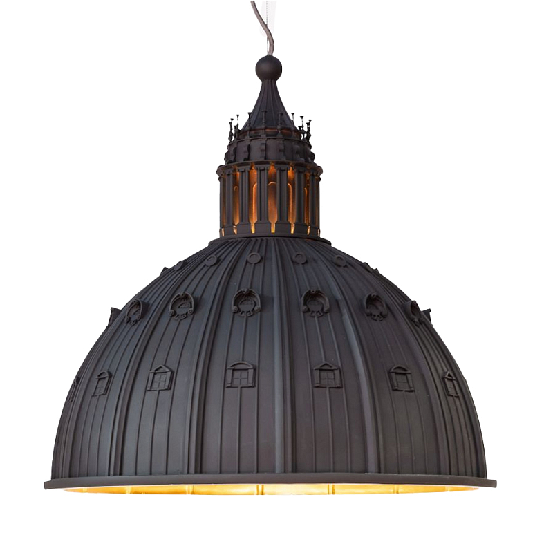 Подвесной светильник Seletti Cupolone Grey 70 Черный Подвесной светильник Seletti Cupolone Grey 70 Черный в Тюмени | Loft Concept