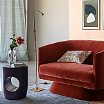 Приставной столик черного цвета AMORPHOUS варинант исполнения - 5 | Loft Concept в Тюмени