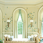 Обои ручная роспись Gingko Colourway SC-237 on grey painted Xuan paper варинант исполнения - 1 | Loft Concept в Тюмени