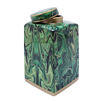 Ваза с малахитовым узором MALACHITE варинант исполнения - 3 | Loft Concept в Тюмени