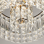 Потолочный светильник круглый с прозрачными подвесками Lunet варинант исполнения - 7 | Loft Concept в Тюмени