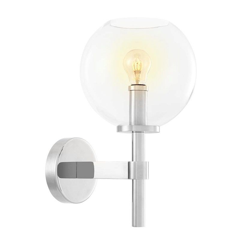 Бра Wall Lamp Jade Nickel Никель Прозрачный (Transparent) Бра Wall Lamp Jade Nickel Никель Прозрачный (Transparent) в Тюмени | Loft Concept