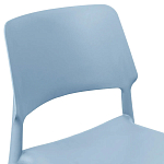 Пластиковый стул на ножках из массива бука Ferret Blue варинант исполнения - 5 | Loft Concept в Тюмени