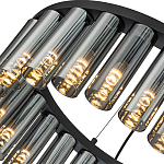 Люстра со стеклянными цилиндрическими плафонами Luminous Cylinders Smoky Round варинант исполнения - 5 | Loft Concept в Тюмени
