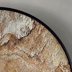 Бра с каменным диском в металлической раме Sandstone Painting варинант исполнения - 4 | Loft Concept в Тюмени