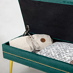 Мягкая банкетка с зоной для хранения Casket Green варинант исполнения - 3 | Loft Concept в Тюмени