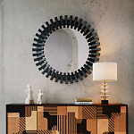 Настольная лампа с чашеобразными дисками на корпусе Glowing Waterfall варинант исполнения - 4 | Loft Concept в Тюмени