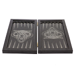 Подарочные нарды из натурального камня с гравировкой Backgammon from Stone варинант исполнения - 4 | Loft Concept в Тюмени