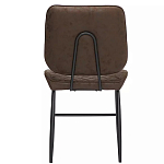 Стул с темно-коричневой обивкой из экокожи Benderson варинант исполнения - 4 | Loft Concept в Тюмени