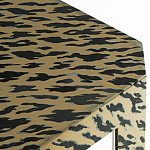 Дизайнерский кофейный стол с рисунком леопард Neytiri Beige Leopard варинант исполнения - 2 | Loft Concept в Тюмени