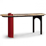 Консоль с овальной столешницей со светодиодной подсветкой Ruby варинант исполнения - 2 | Loft Concept в Тюмени