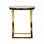 Кофейный столик на подстолье золотого цвета Noelle варинант исполнения - 3 | Loft Concept в Тюмени