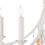 Люстра белая фактурная с подвесками из ракушек Study of Grace варинант исполнения - 1 | Loft Concept в Тюмени