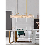 Люстра прямоугольная из фактурного стекла Chandelier Beam варинант исполнения - 3 | Loft Concept в Тюмени