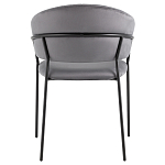 Стул в велюре серого цвета Horizon варинант исполнения - 4 | Loft Concept в Тюмени