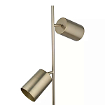 Торшер золотистый с 2-мя подвижными плафонами на белом мраморном основании Streams of Light варинант исполнения - 2 | Loft Concept в Тюмени