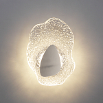 Бра с рельефным волнообразным стеклянным плафоном и вставкой из мрамора Liquid Stone варинант исполнения - 8 | Loft Concept в Тюмени