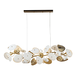 Люстра с белыми и золотистыми цветами G9 Dahlia Flowers Lamp варинант исполнения - 2 | Loft Concept в Тюмени