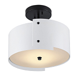 Потолочный светильник круглый светодиодный Semicircular White Panels белый варинант исполнения - 2 | Loft Concept в Тюмени