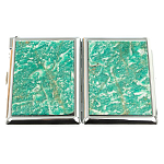 Портсигар с газовой зажигалкой из натурального камня Амазонит Stone Cigarettes Cases варинант исполнения - 9 | Loft Concept в Тюмени