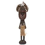 Деревянная статуэтка Абориген в маске с перьями Aborigine Mask Figurine варинант исполнения - 1 | Loft Concept в Тюмени