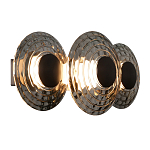 Бра из трех стеклянных фактурных дисков Eyepiece варинант исполнения - 1 | Loft Concept в Тюмени