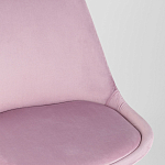 Стул с мягким велюровым сиденьем Arvika Pink варинант исполнения - 7 | Loft Concept в Тюмени