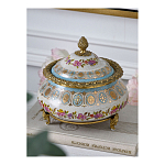 Шкатулка фарфоровая с цветочной росписью Eden Garden варинант исполнения - 5 | Loft Concept в Тюмени