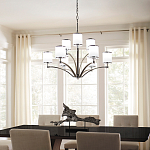 Люстра с белыми стеклянными плафонами в форме цилиндра Feiss варинант исполнения - 7 | Loft Concept в Тюмени