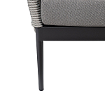 Диван двухместный уличный темно-серый Street Bliss варинант исполнения - 4 | Loft Concept в Тюмени