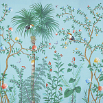 Обои ручная роспись Amazonia Duck Egg варинант исполнения - 1 | Loft Concept в Тюмени