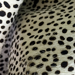 Мебельная ткань Искусственный мех  белый леопард 90 см T5-3 варинант исполнения - 4 | Loft Concept в Тюмени