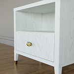 Прикроватная тумбочка с полкой Elsa Dreams White варинант исполнения - 3 | Loft Concept в Тюмени