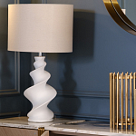 Настольная лампа с кремовым абажуром на спиралевидном основании Spun варинант исполнения - 1 | Loft Concept в Тюмени