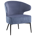 Современное мягкое кресло на металлических ножках Rakush Blue варинант исполнения - 1 | Loft Concept в Тюмени