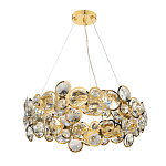 Люстра подвесная из золотых колец 57 см Golden Circles варинант исполнения - 2 | Loft Concept в Тюмени