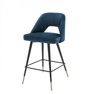 Полубарный стул Eichholtz Counter Bar Stool Avorio Blue