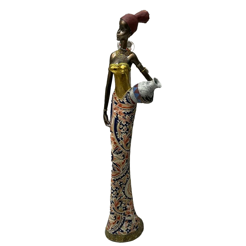 Фигурка негритянка с кувшином Girl with a vessel Мульти Фигурка негритянка с кувшином Girl with a vessel Мульти в Тюмени | Loft Concept