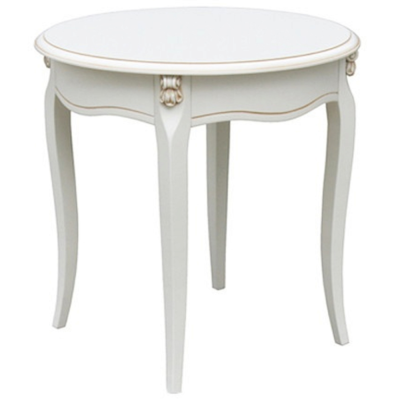 Круглый кофейный стол в стиле прованс Agace Montmartre Provence Coffee Table Белый Бежевый Круглый кофейный стол в стиле прованс Agace Montmartre Provence Coffee Table Белый Бежевый в Тюмени | Loft Concept