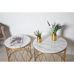 Столик дизайнерский The White Touch варинант исполнения - 4 | Loft Concept в Тюмени