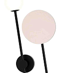 Бра с шарообразным плафоном и зеркальным круглым элементом Lunar Echo варинант исполнения - 1 | Loft Concept в Тюмени